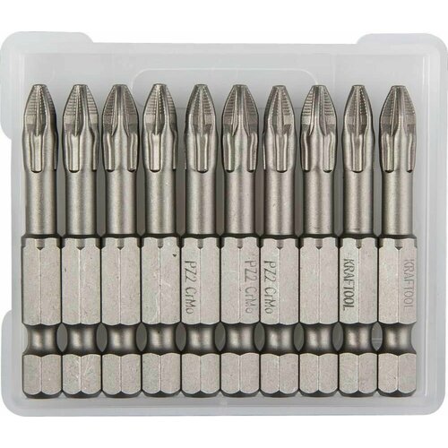 X-Drive, PZ2, 50 мм, 10 шт, торсионные биты (26123-2-50-10)