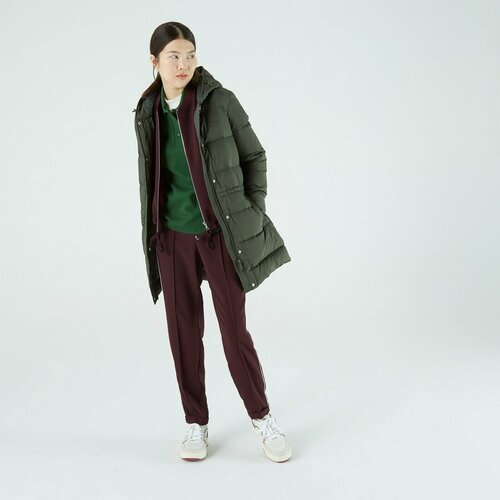 Пуховик LACOSTE, размер T34, зеленый