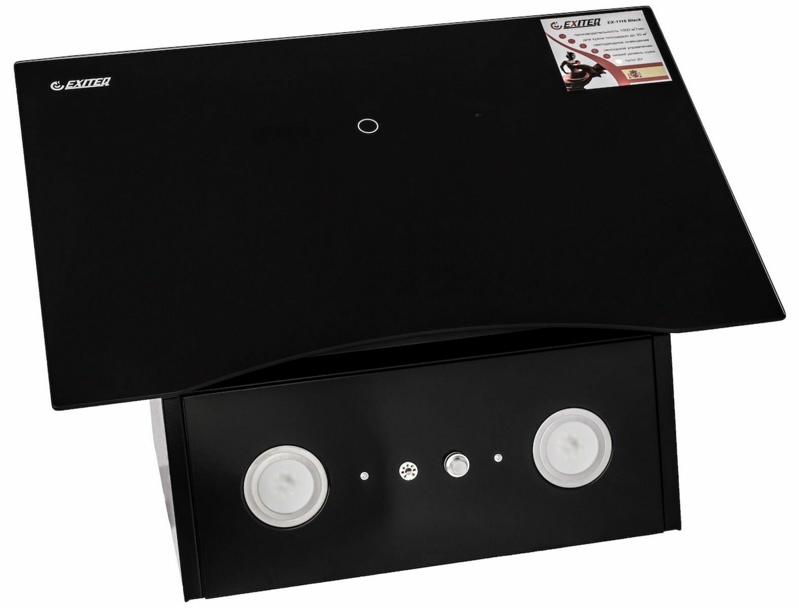 Вытяжка кухонная Exiteq EX-1116 Black — фото 1