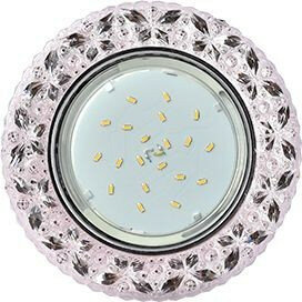 фото Комплект 4 шт. светодиодный светильник Ecola GX53 H4 Квадрат плоский Сатин-Хром 41x106 FS53N4ECB