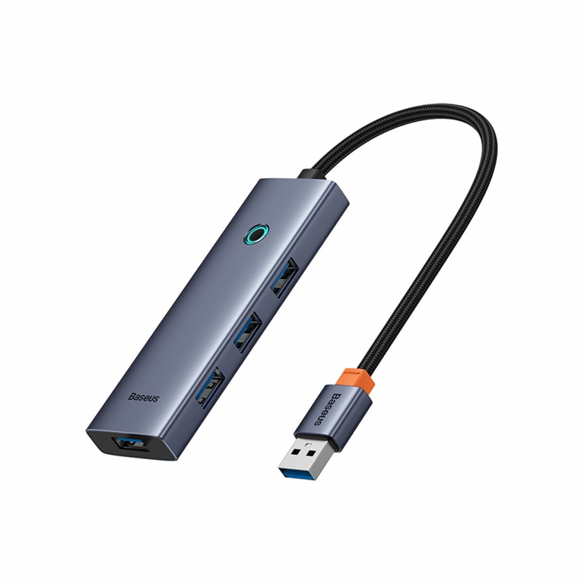 USB-Хаб OS-Baseus UltraJoy Series 4-порта, серый, Type-C - USB3.0х4