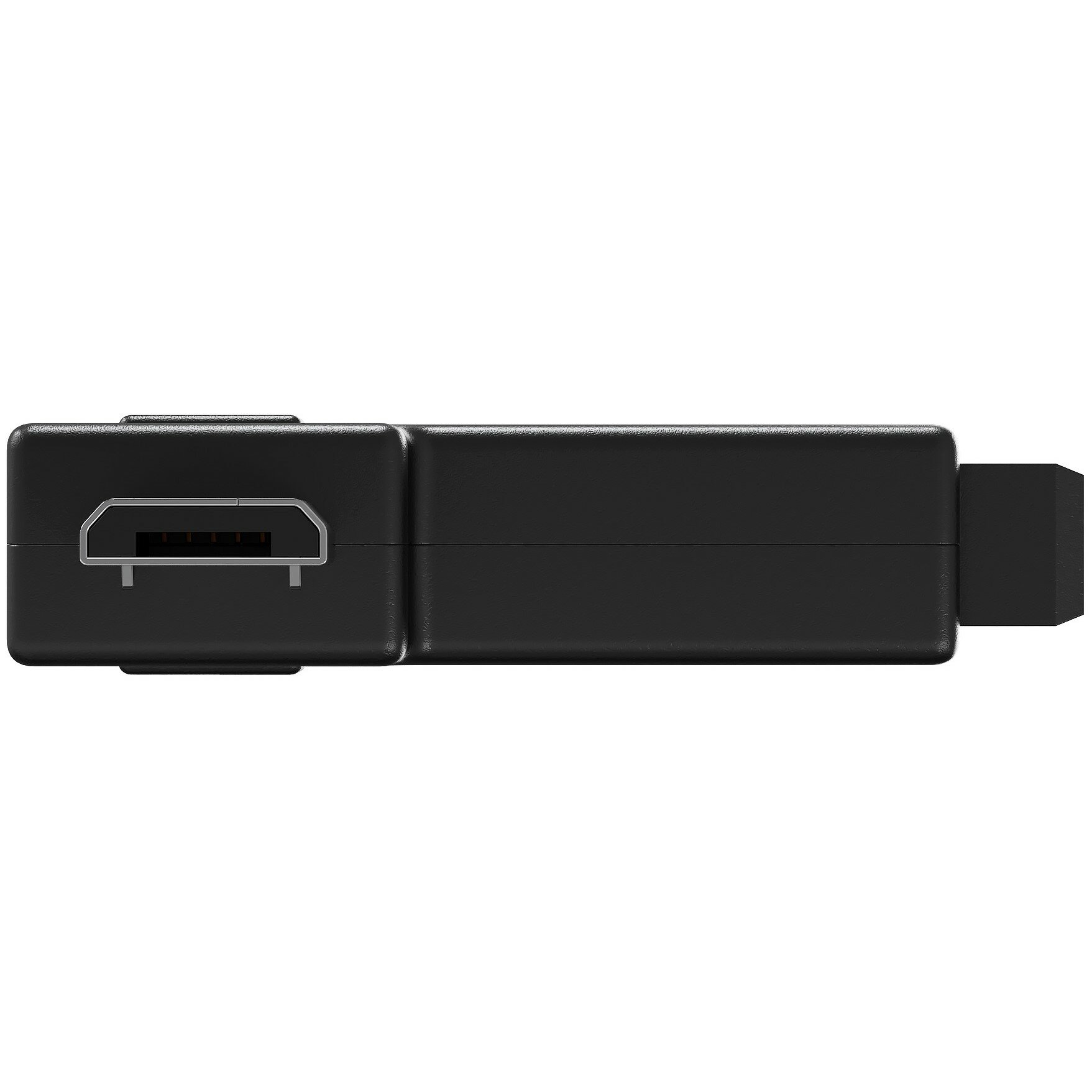 Адаптер переходник угловой GSMIN RT-81 micro-USB (M) - mini-USB (F) (Черный) — фото 1