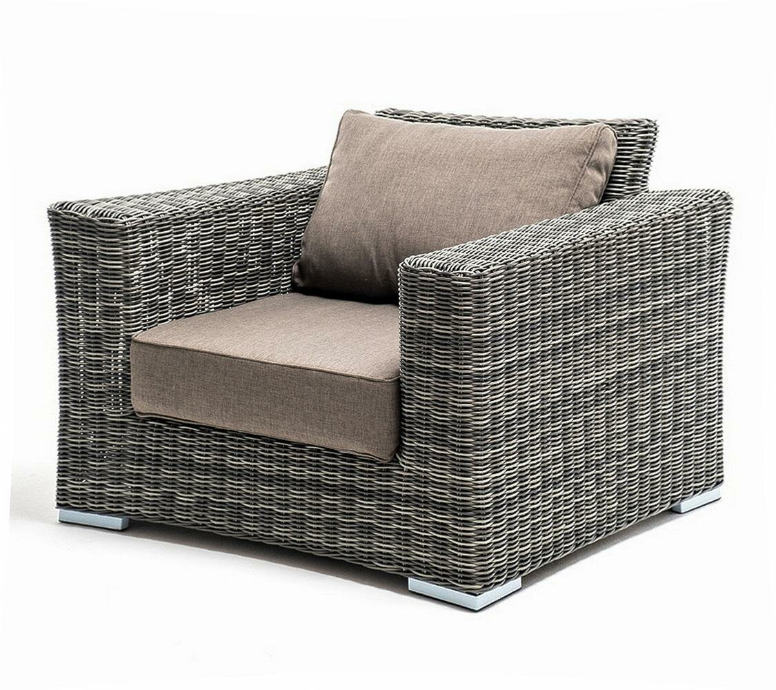 Кресло 4SIS  Боно  кресло из искусственного ротанга  цвет графит арт  YH C1515W graphite