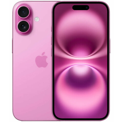 Смартфон Apple iPhone 16 256Gb NanoSimeSim Pink розовый 90999₽