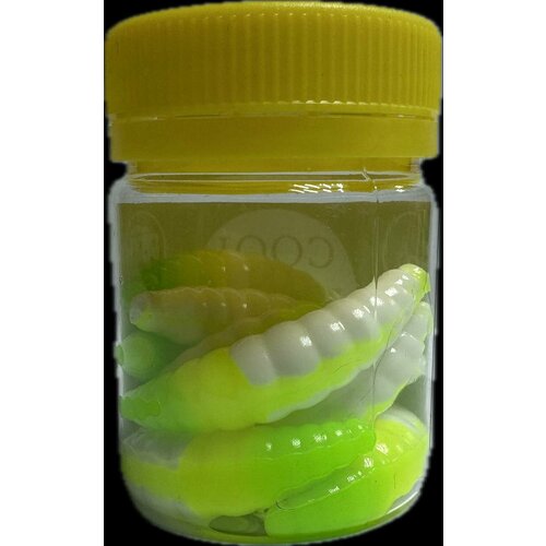 Приманка Cool Place Maggot 4см, сыр, цвет бело-желто-зеленый