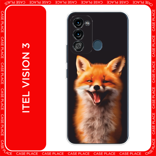 Чехол на Itel Vision 3 / Ител Визион 3 с принтом Весёлая лиса — купить ...