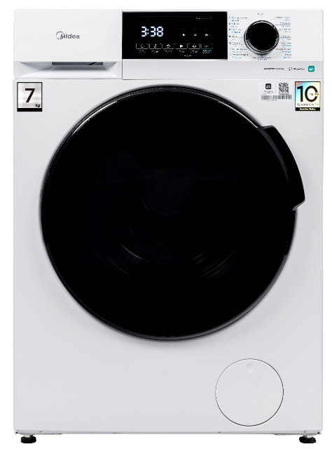 Стиральная машина с фронтальной загрузкой Midea MFC3712BSW40/W 7 кг 1200 об/мин глубина 40 см белый Китай