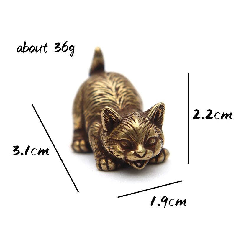 Латунные фигурки котов