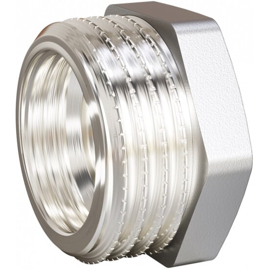 Футорка LD DN25х20  1 НР х 3 4  ВР  латунь никель