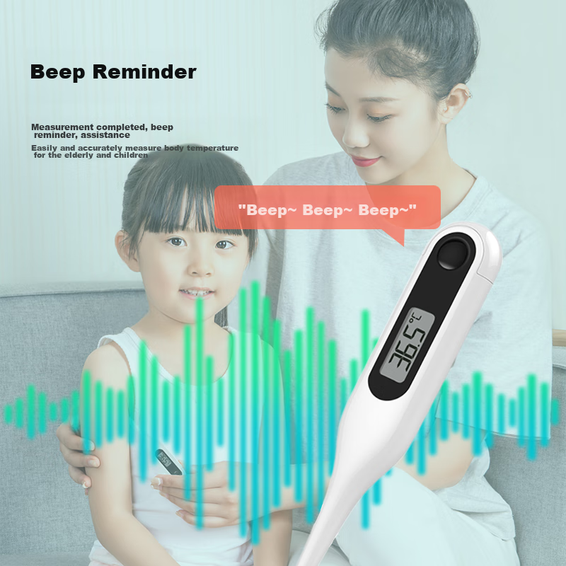 Термометры Медицинские Xiaomi Saisaice Electronic Thermometer, Adult Medical-Grade Temperature Measurement, Precise for Babies And Home Use, Dual-Use for Oral And Armpit Temperature Measurement
