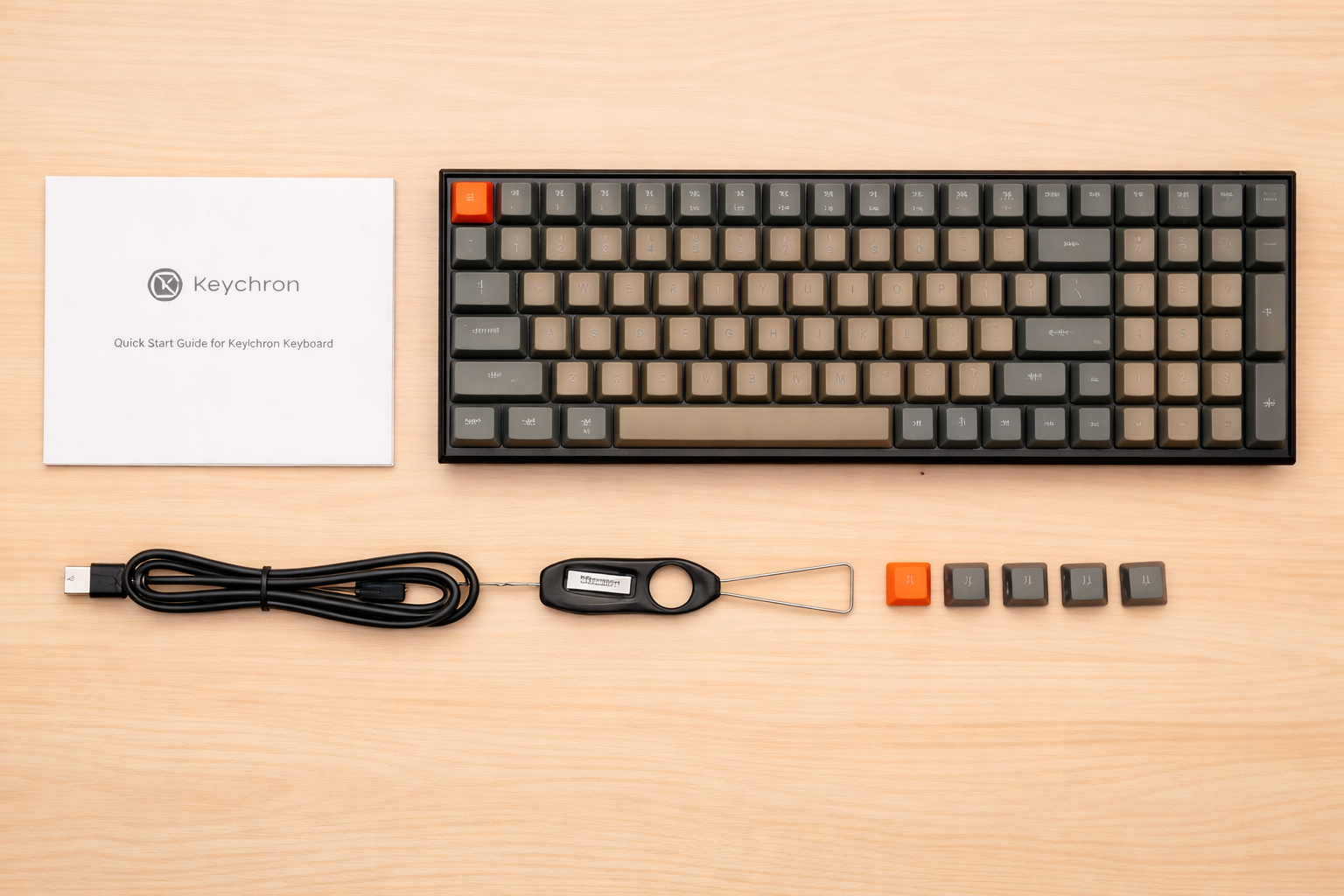 Беспроводная механическая клавиатура Keychron K4, RGB подсветка, Bluetooth/Type-C, 100 клавиш