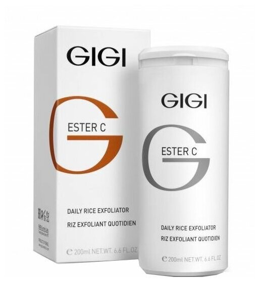 GIGI Эксфолиант для очищения и микрошлифовки кожи Ester C Daily Rice Exfoliator, 200 мл