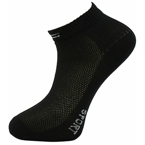 Носки , размер 25, черный укороченные носки подростковые спортивные