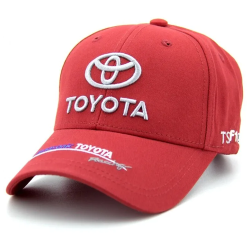Бейсболка TOYOTA Мужская бейсболка Toyota/кепка Toyota/мужская кепка ТОЙОТА, размер 55-58, красный