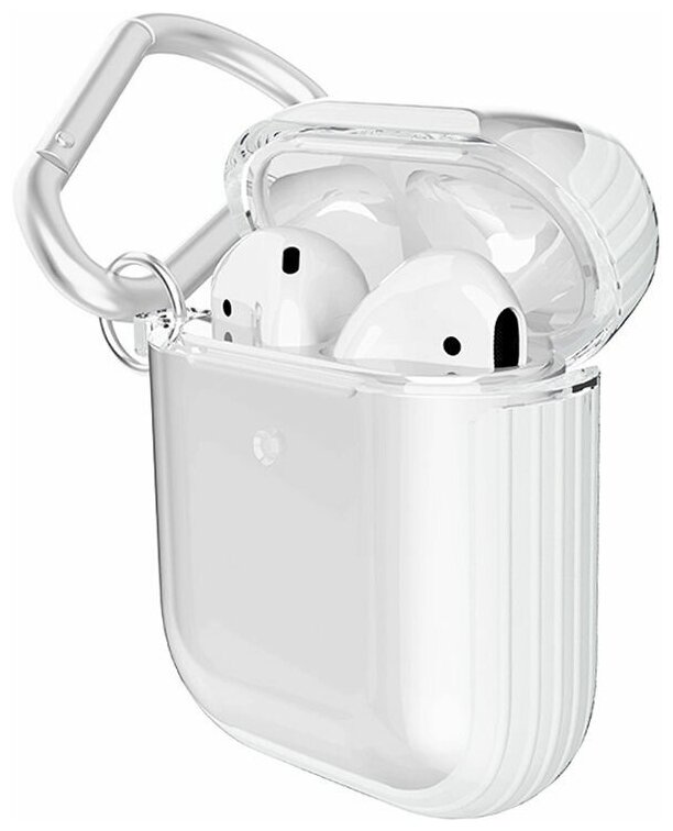 Чехол для наушников Apple AirPods/AirPods 2, прозрачный