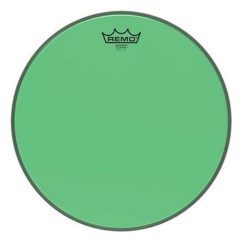 Пластик для барабана REMO BE-0312-CT-GN Emperor Colortone Green Drumhead, 12 remo be 0310 ct pu 10 emperor colortone пластик для барабана прозрачный двойной пурпурный