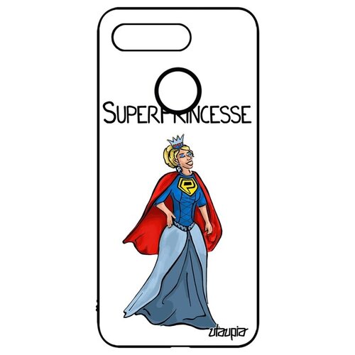 фото Защитный чехол на // honor v20 / view 20 // "суперпринцесса" смешной супергерой, utaupia, белый