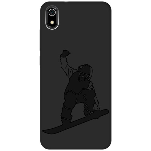 Матовый чехол Snowboarding для Xiaomi Redmi 7A / Сяоми Редми 7А с эффектом блика черный матовый чехол snowboarding для xiaomi redmi 6 сяоми редми 6 с эффектом блика черный