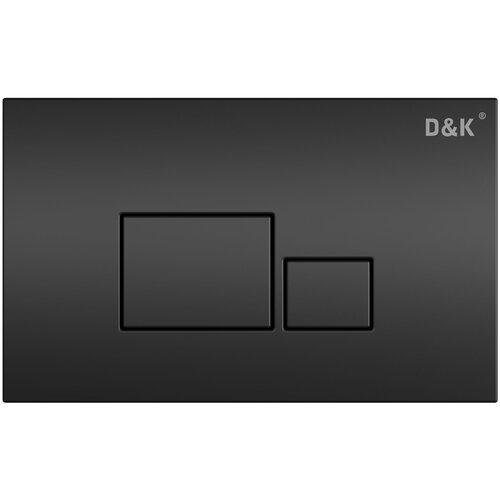 крепление для подвесного унитаза к инсталляции скрытого монтажа Клавиша смыва для инсталляции скрытого монтажа D&K Quadro DB1519025, черный