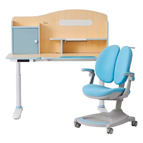 фото Набор детской мебели умный стол и кресло xiaomi noc loc smart children lift desk and chair blue (xl- etxxz01 / xl- etxxy01)