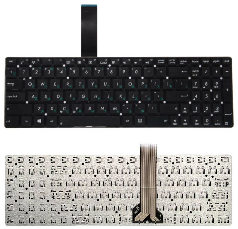 Клавиатура для Asus A55 X751L K55V X751M K55D K55DR (MP-11G33SU-4421W NSK-UU00R)
