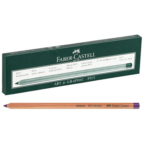 Faber-Castell Пастельный карандаш Pitt Pastel, 6 шт., 160 Марганцевый фиолетовый