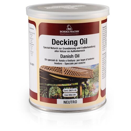 Датское масло Borma Decking Oil (5 л 60% блеска )