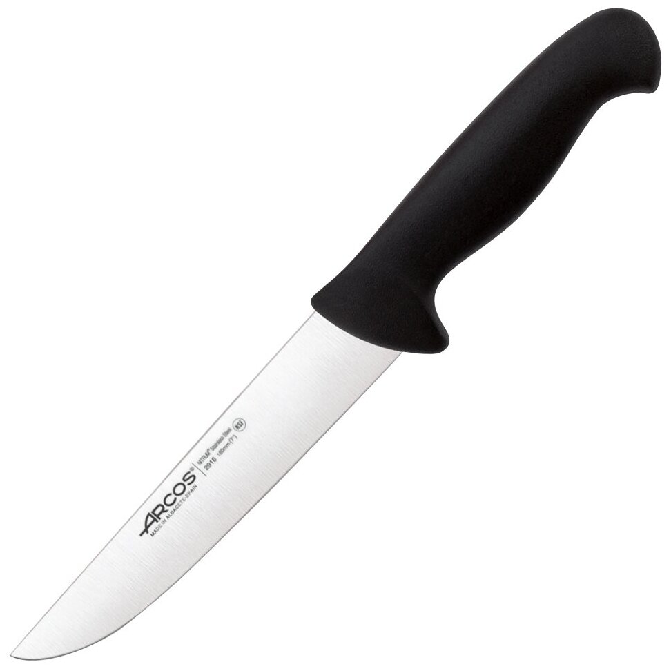 Разделочный нож ARCOS 2900 18 см 291625 Испания, нержавеющая сталь, черный