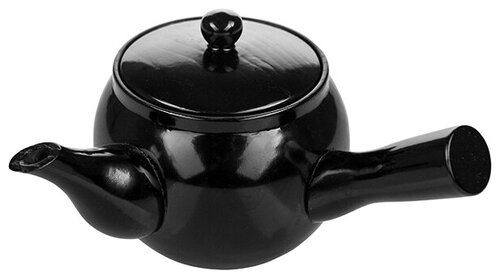 Чайник с ситечком, 0,25 л, 8,5 см, черный, дерево, 19-0254, Prohotel