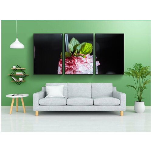 фото Набор модулных постеров для интерьера "водка, шампанское, res" 60x90 см. в тубусе, без рамки lotsprints