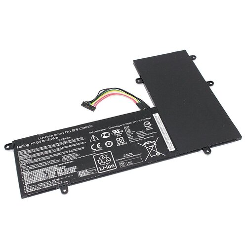 Аккумуляторная батарея для ноутбукa Asus Chromebook C201PA (C21N1430) 7.6V 4840mAh polyester film capacitor 2j 2e 2g 2a 100v 630v 100nf 0 1uf 2a104j 102j 103j 223j 222 472 473j 2a473j 2a472j 222j 223j 823j 562j