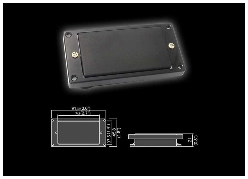 Звукосниматель Belcat магнитный, хамбакер, бриджевый, черный (BH-31Bridge-BK)