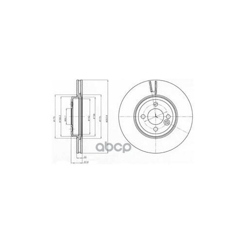 BG4184 DELPHI Диск торм Mini Cooper S