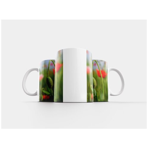 фото Кружка "мак, кукурузный мак, красный" 320 мл lotsprints