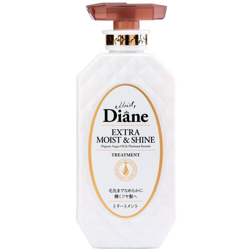 Маска для волос кератиновая Moist Diane Botanical Extra Moist  Shine с аргановым маслом 450 мл