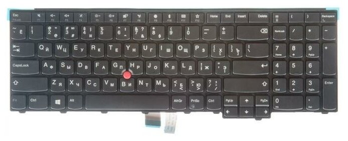 Клавиатура для ноутбука Lenovo ThinkPad Edge E531 E540 T540 T540p Grant-105SU черная с рамкой с трекпойнтом гор Enter ZeepDeep