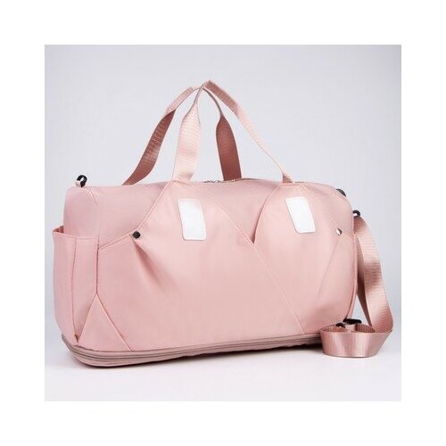 фото Сумка спортивная 48 х 21 х 23 см, цвет розовый, textura