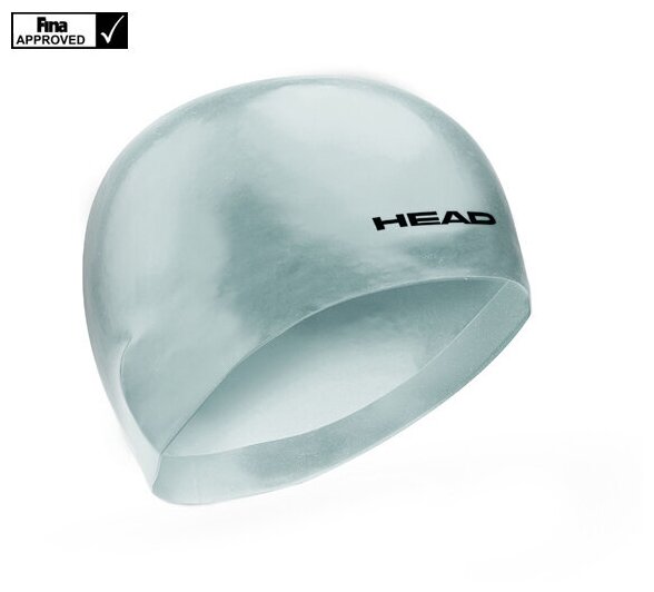 Шапочка стартовая HEAD 3D RACING L, Цвет - серебристый; Материал - Силикон 100%