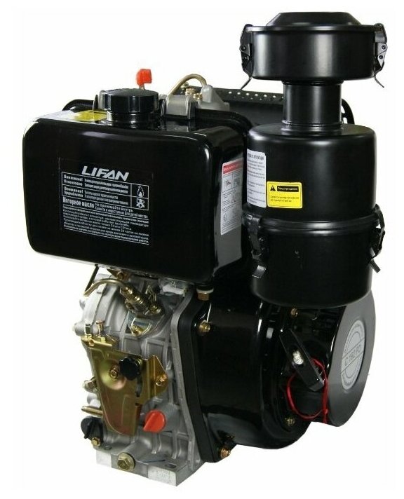 Двигатель дизельный LIFAN C192FD 6А (15л.с. эл.стартер, вал 25мм) - фотография № 3