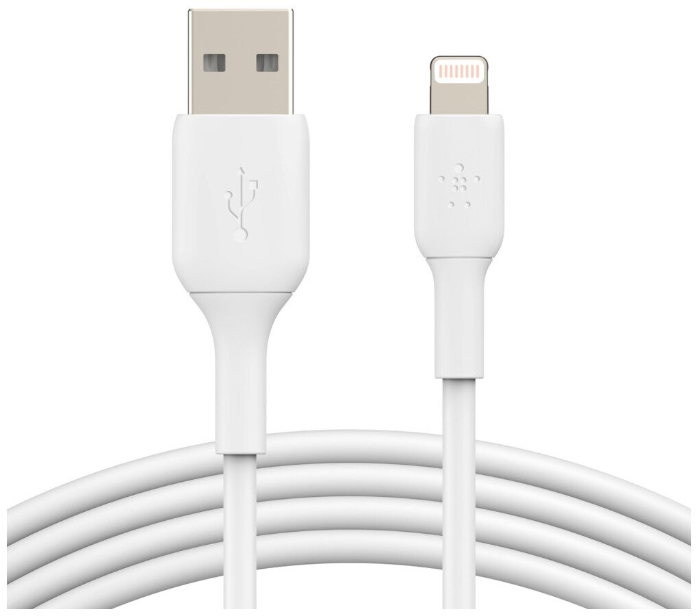 Кабель Belkin Lightning - USB-A, 3м, пластик, белый