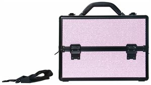 Бьюти кейс для косметики OKIRO KС 238 розовый , чемоданчик для косметики , органайзер для бижутерии, бьюти бокс для мастера