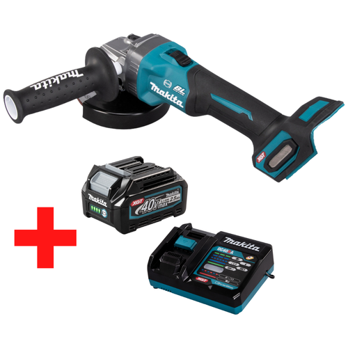 УШМ MAKITA XGT аккумуляторная GA005GZ BL 40В+ BL4025 2,5 Ач.+ DC40RA