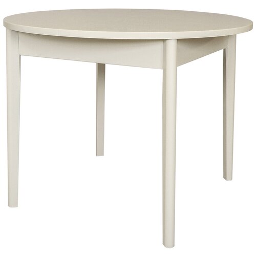 Стол кухонный Дубодел Сатл 1Р раздвижной, 1000*1000*756 Слоновая кость