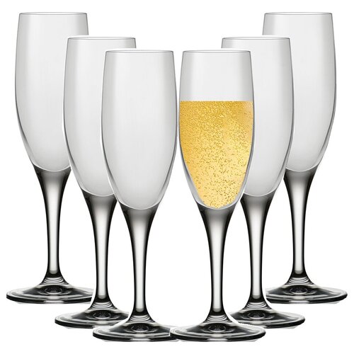 Бокалы для шампанского 6 шт 190 мл, Рапсодия, Bohemia Glass