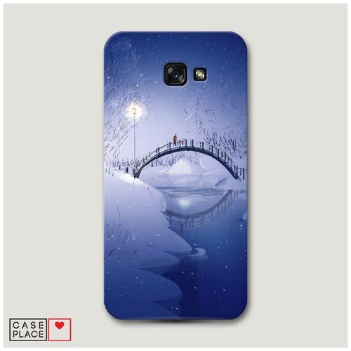 фото Чехол пластиковый samsung galaxy a7 2017 зимний мост case place