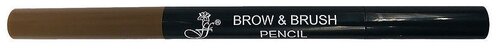 FFleur Карандаш для бровей Brow + Brush Pencil, оттенок medium