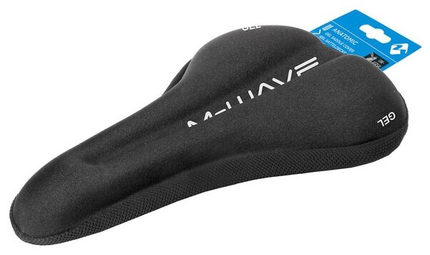 Гелевый чехол-накладка на седло M-Wave Gel-Track, комфортная 270x170мм, черный