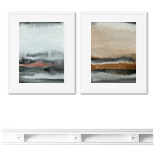 фото Набор из 2-х репродукций картин в раме autumn colors no4 размер картины: 42х52см картины в квартиру