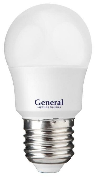 (10шт)Лампочка светодиодная 15Вт шар 2700К General 661107 GLDEN-G45F-15-230-E27-2700