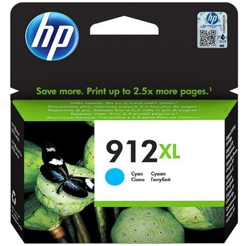 Струйный картридж HP 912 для OfficeJet 801x/802x голубой картридж струйный hp 912 3yl84ae черный 825стр для hp officejet 801x 802x